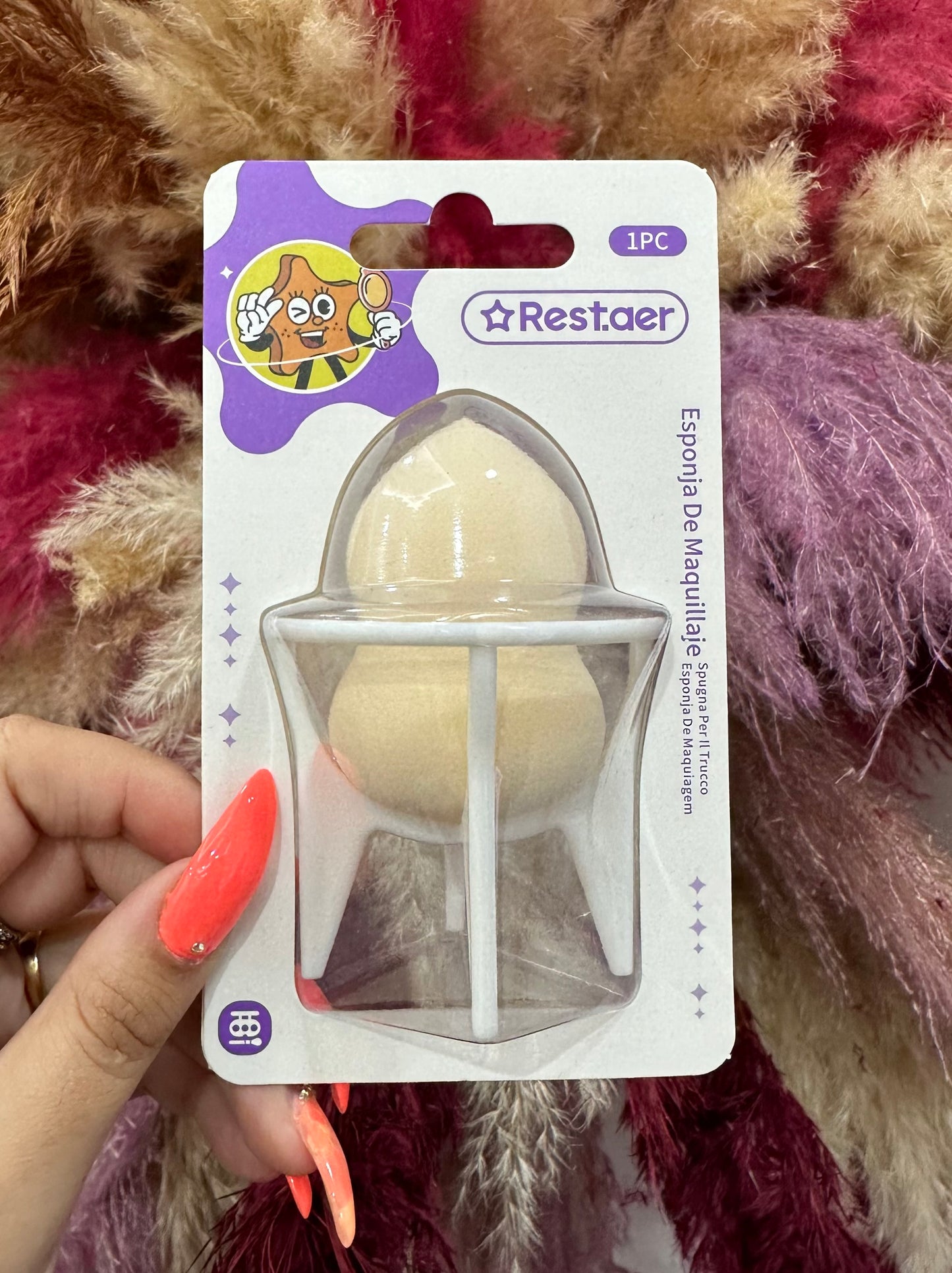 ESPONJA DE MAQUILLAJE CON SOPORTE