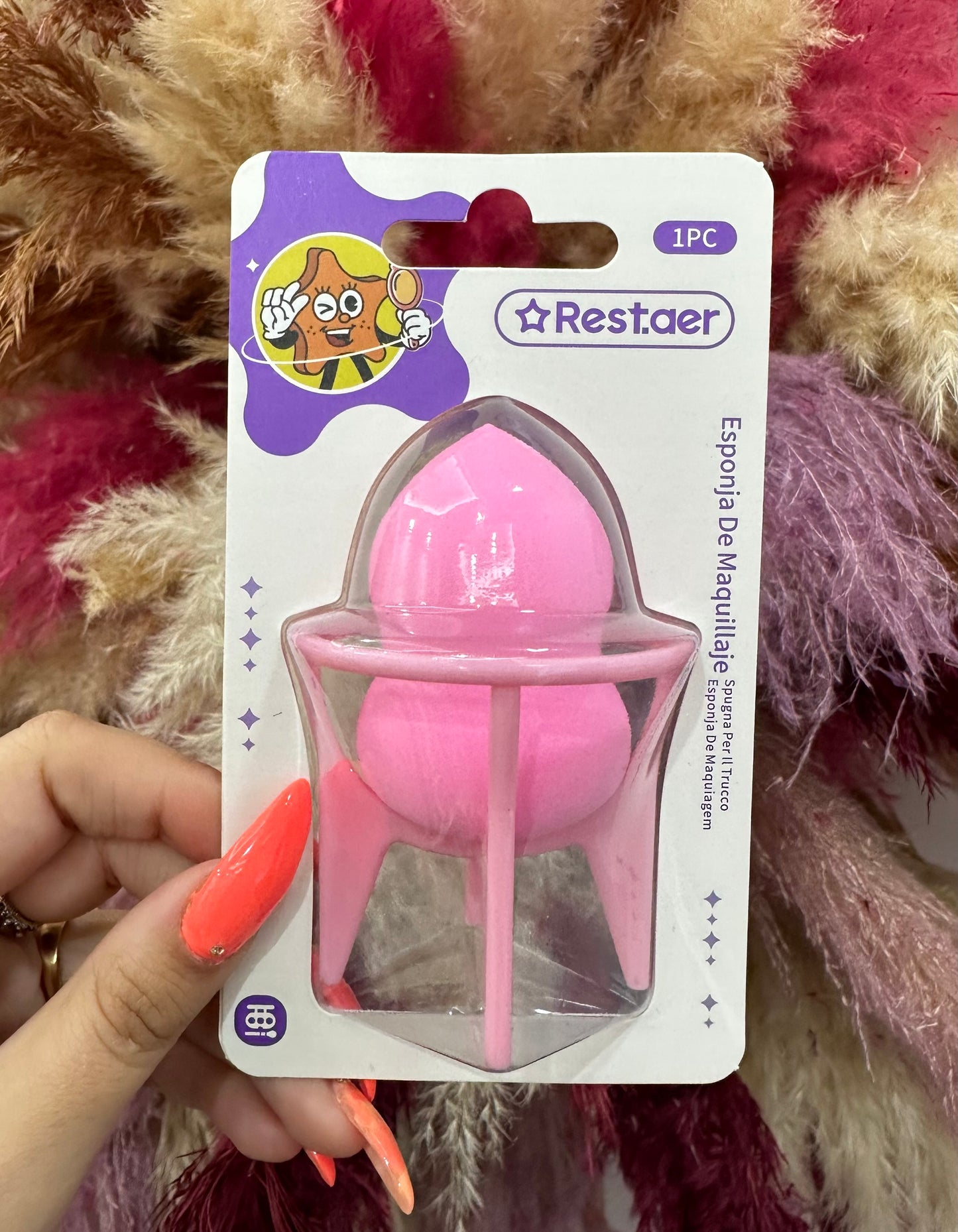 ESPONJA DE MAQUILLAJE CON SOPORTE
