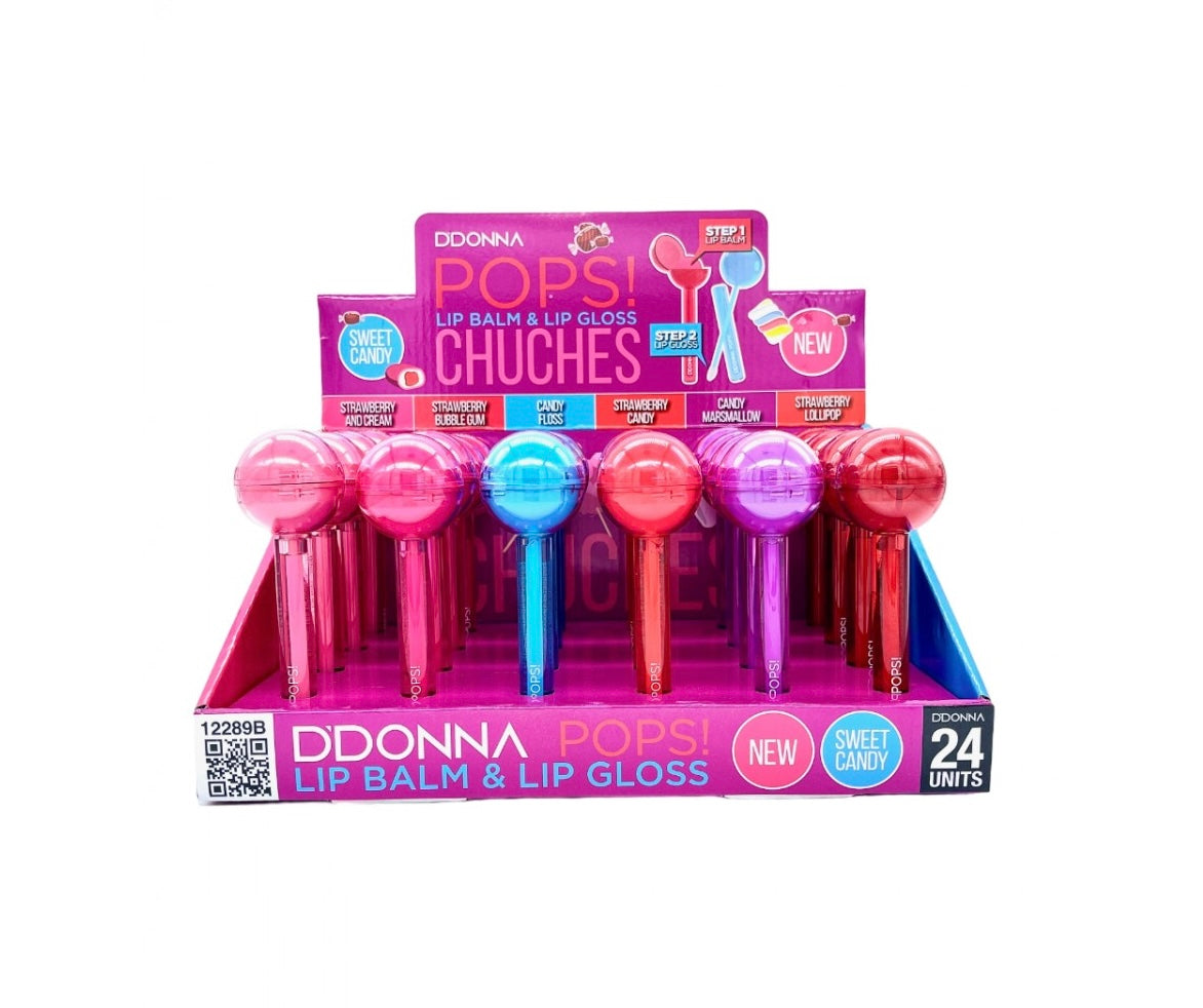 GLOSS Y LIP BALM POPS CHUCHES - DDONNA
