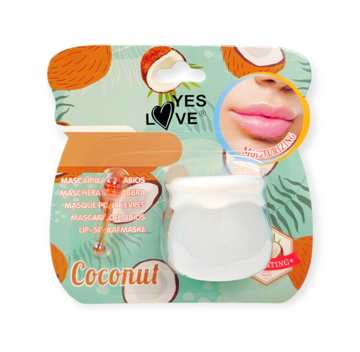 MASCARILLA HIDRATANTE DE COCO PARA LABIOS