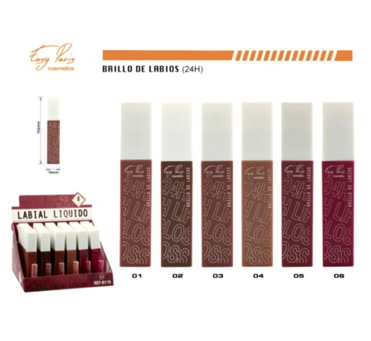 LABIAL LÍQUIDO 24h - EASY PARÍS