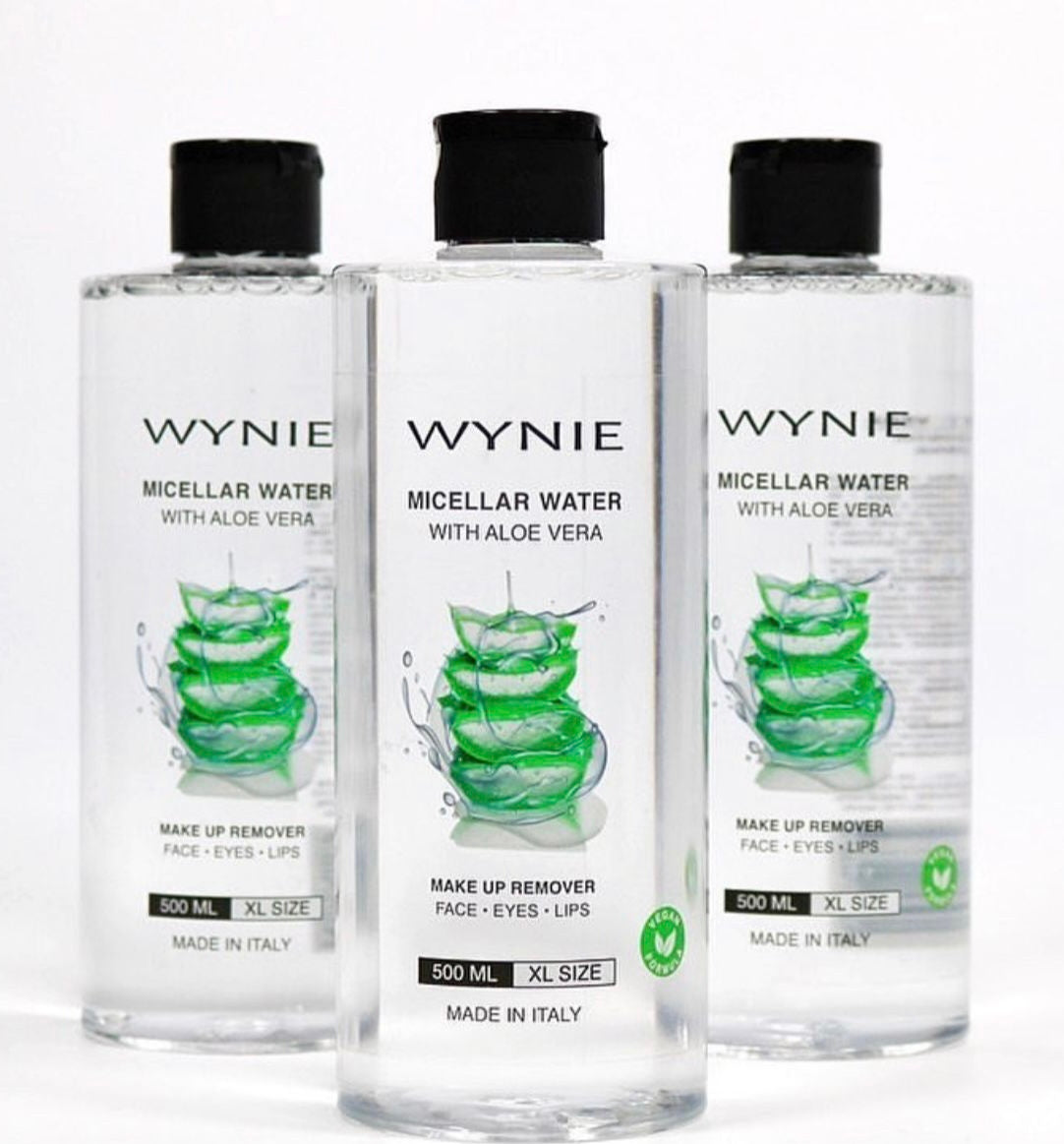 AGUA MICELAR DESMAQUILLANTE CON ALOE VERA - WYNIE