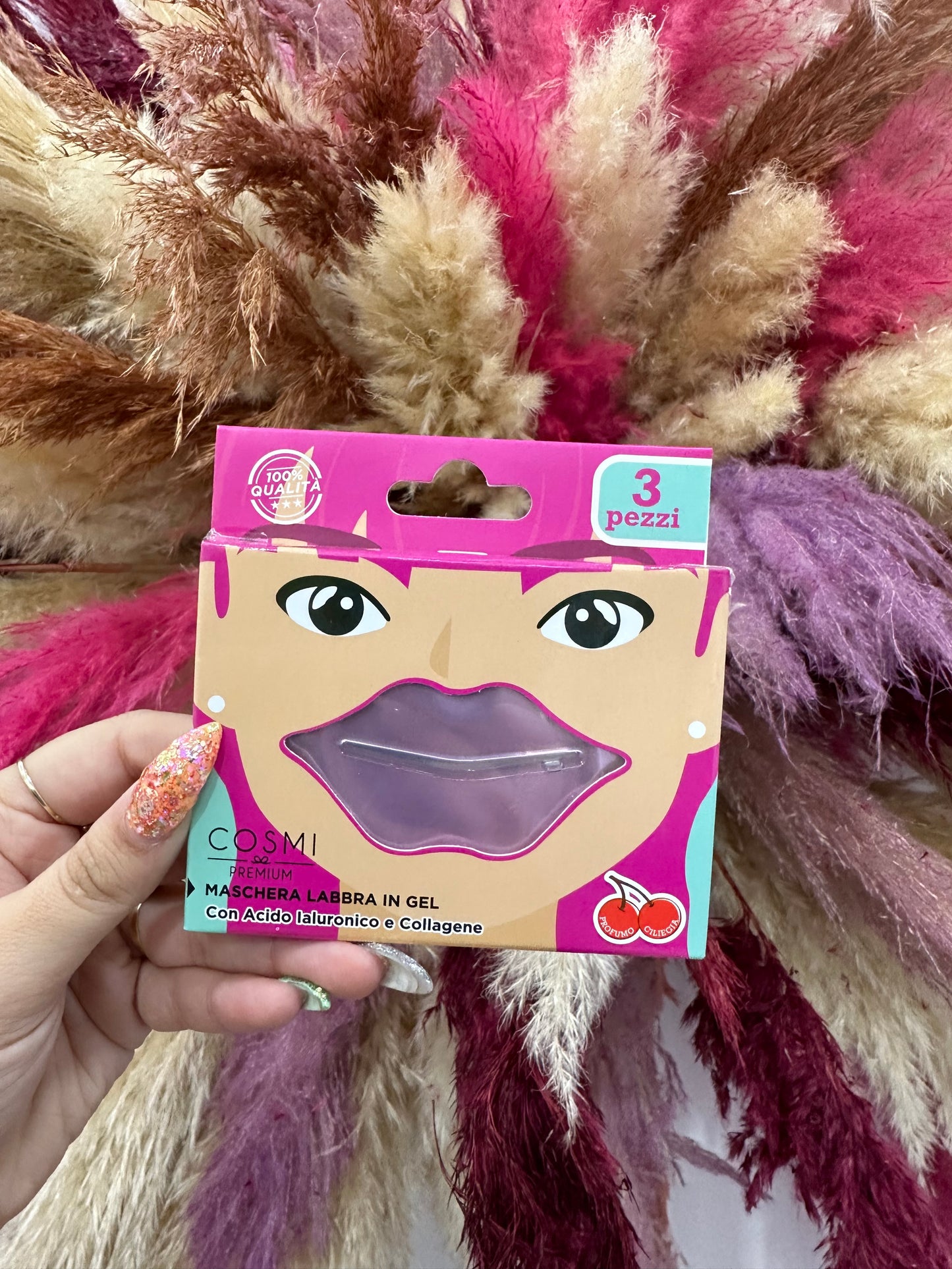 MASCARILLA DE HIDROGEL PARA LABIOS DE CEREZA
