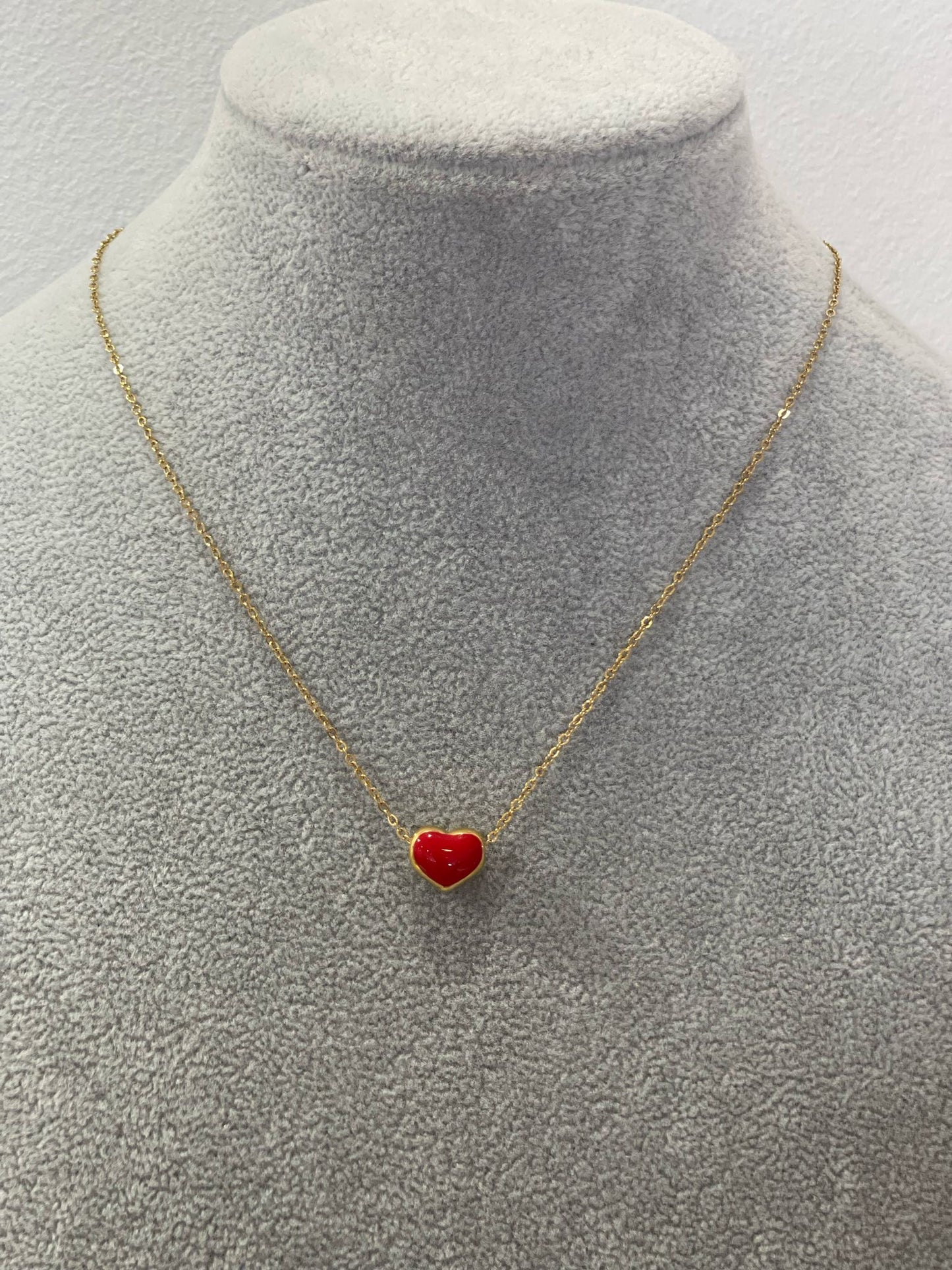 GARGANTILLA CORAZÓN ROJO