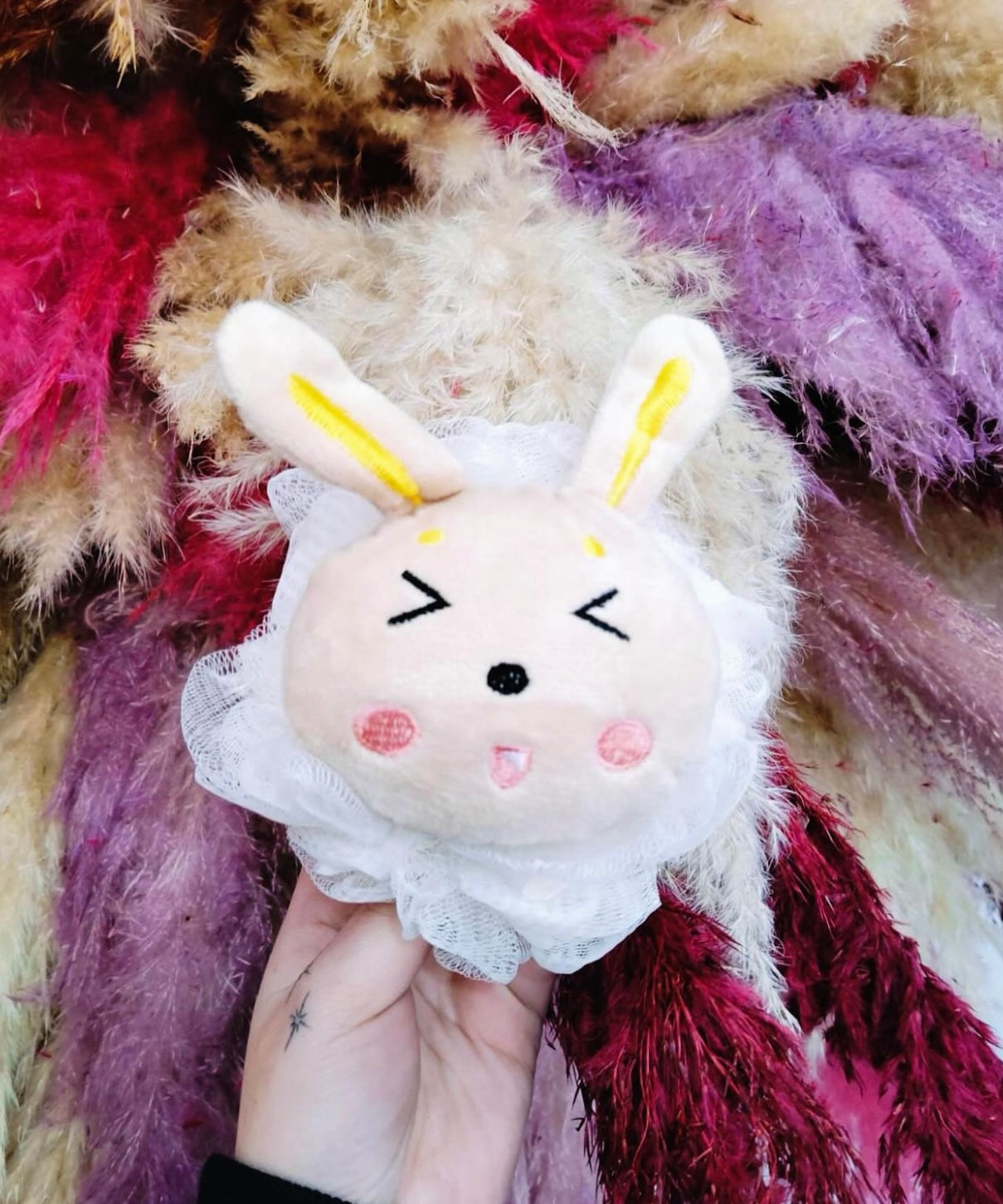 ESPONJA DE BAÑO AMARILLA