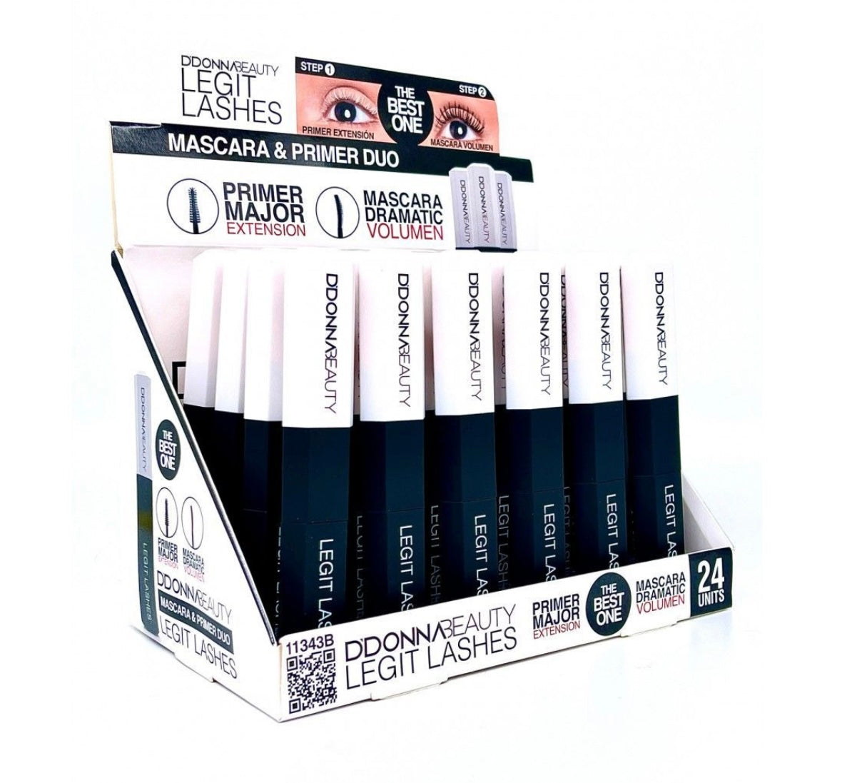 MÁSCARA DE PESTAÑAS Y PRIMER LEGIT LASHES - DDONNA