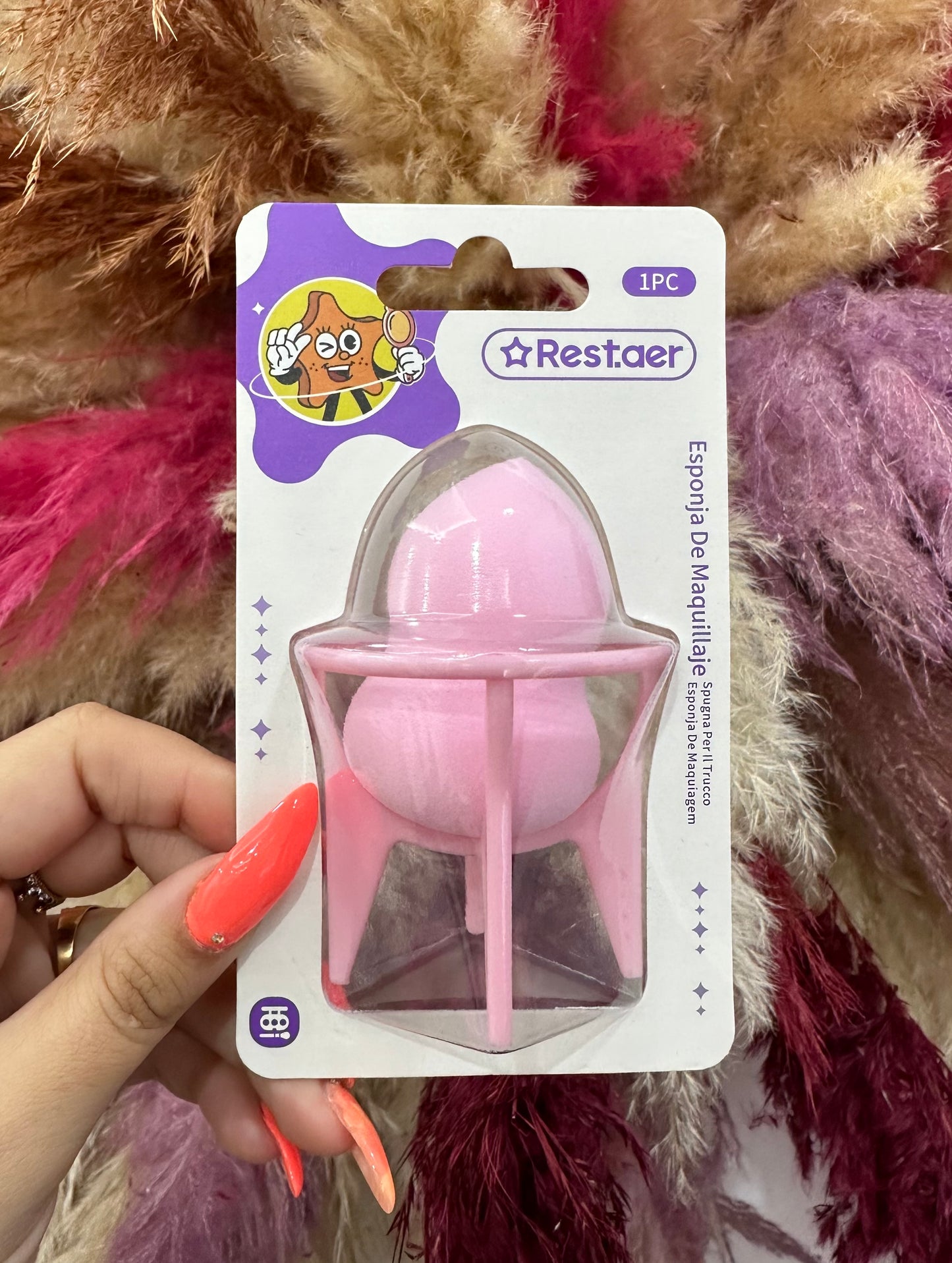 ESPONJA DE MAQUILLAJE CON SOPORTE