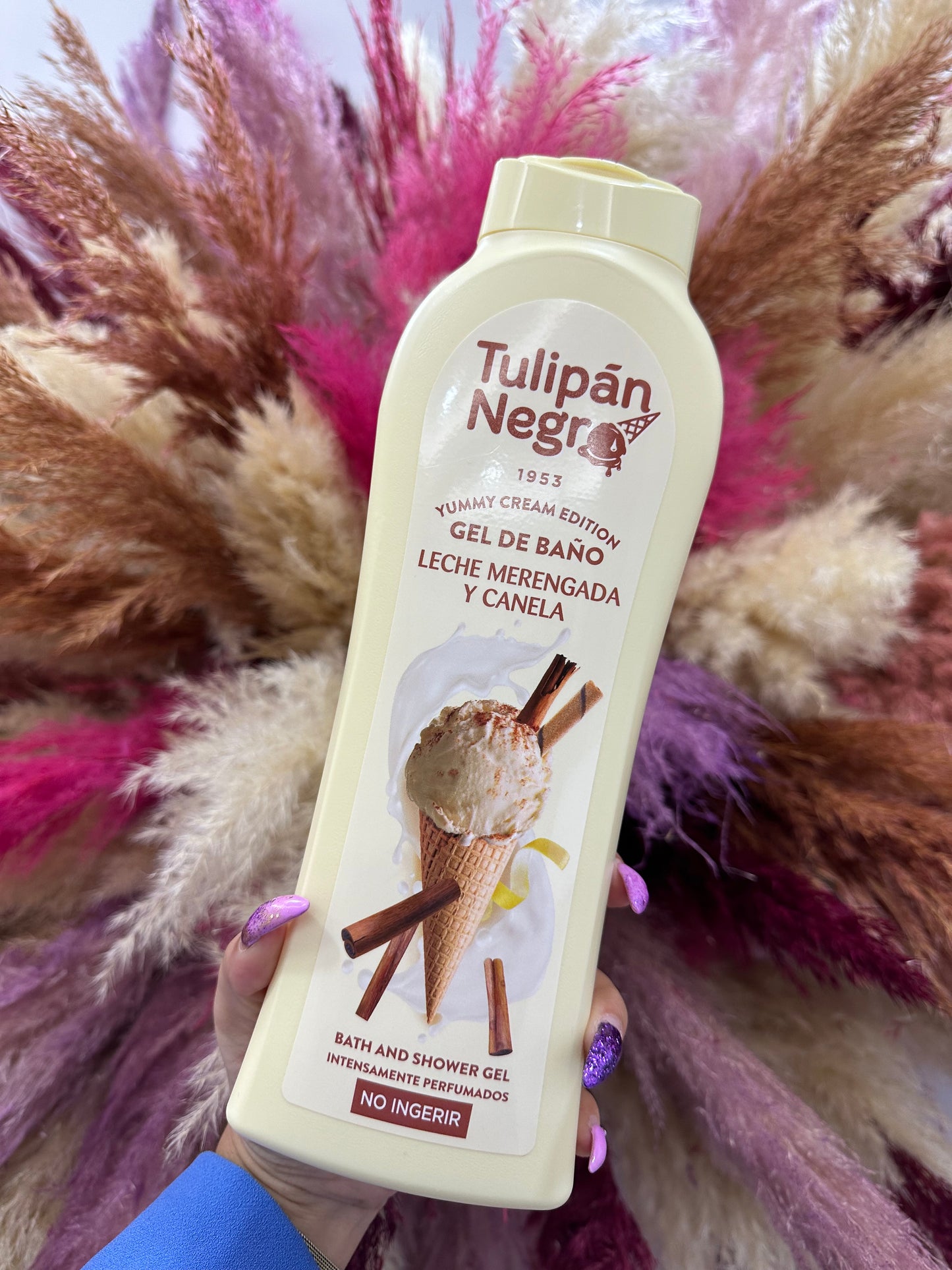 GEL DE DUCHA LECHE MERENGADA Y CANELA - TULIPÁN NEGRO