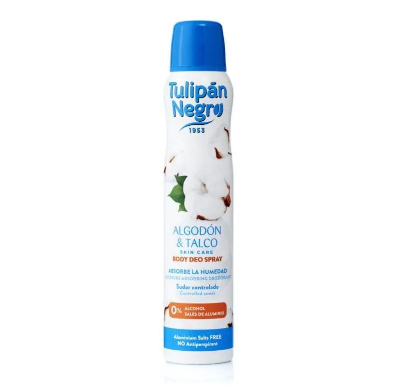 DESODORANTE SPRAY ALGODÓN Y TALCO - TULIPÁN NEGRO