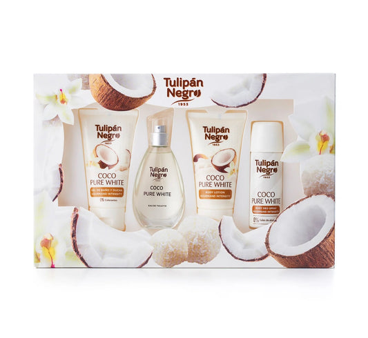 ESTUCHE TULIPÁN NEGRO COCO PURÉ WHITE