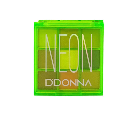 PALETA DE SOMBRAS NEÓN VERDE - DDONNA