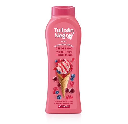 GEL DE DUCHA YOGURT CON FRUTOS ROJOS - TULIPÁN NEGRO