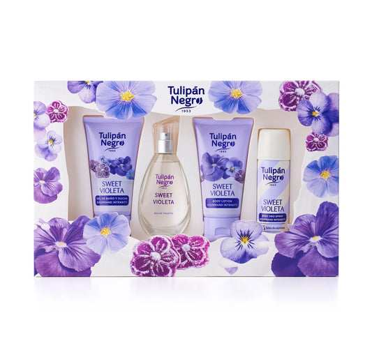 ESTUCHE TULIPÁN NEGRO SWEET VIOLETA