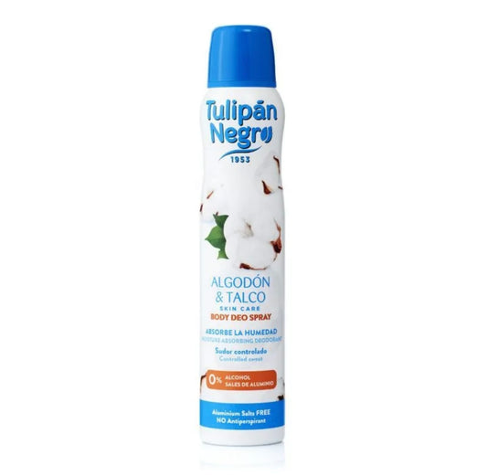 DESODORANTE SPRAY ALGODÓN Y TALCO - TULIPÁN NEGRO