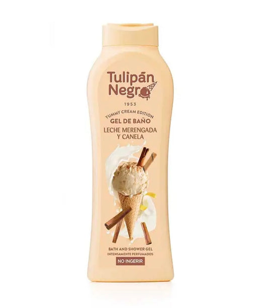 GEL DE DUCHA LECHE MERENGADA Y CANELA - TULIPÁN NEGRO